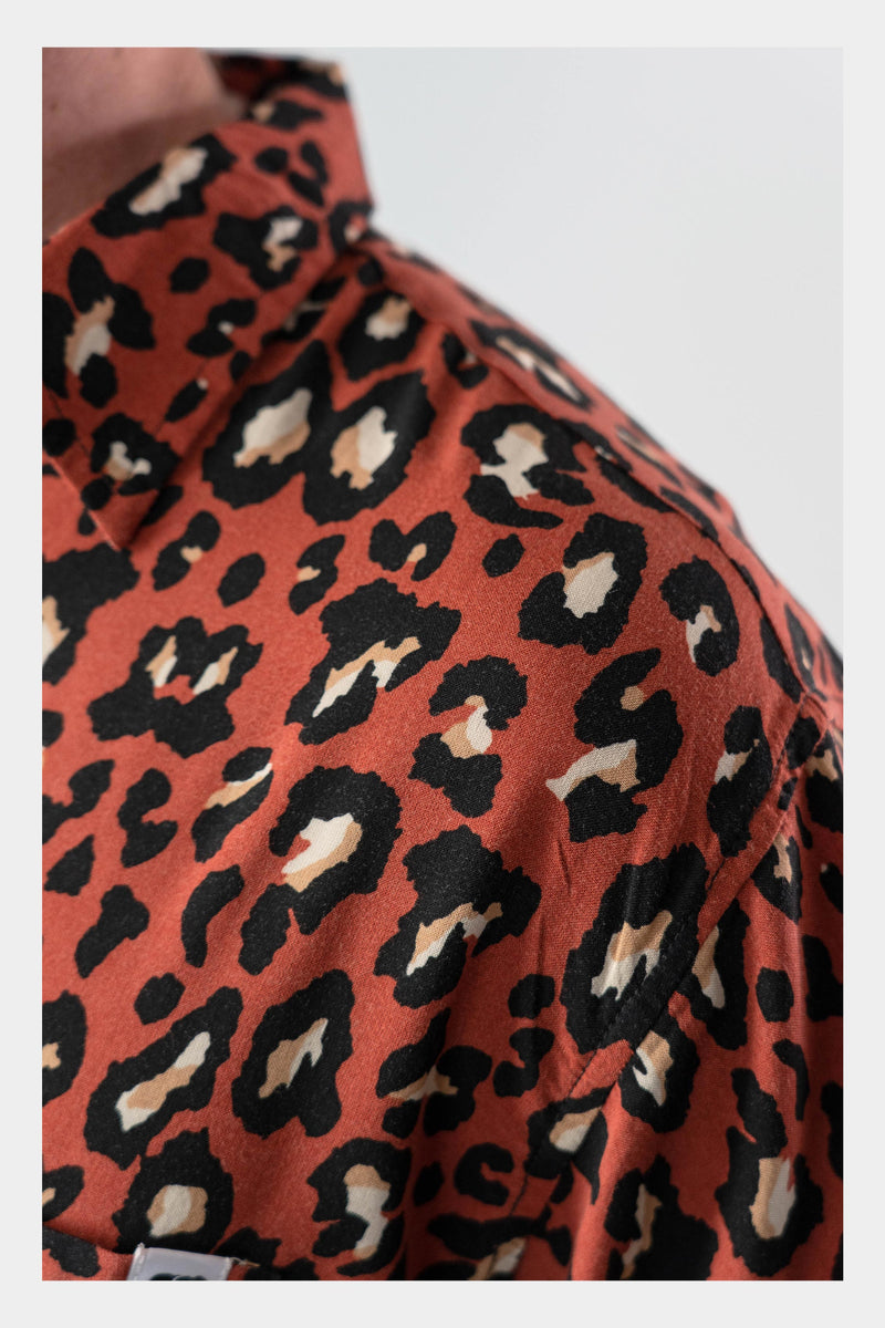 Red Animal Print Shirt