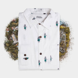 Linen Aloha Long Sleeve Shirt